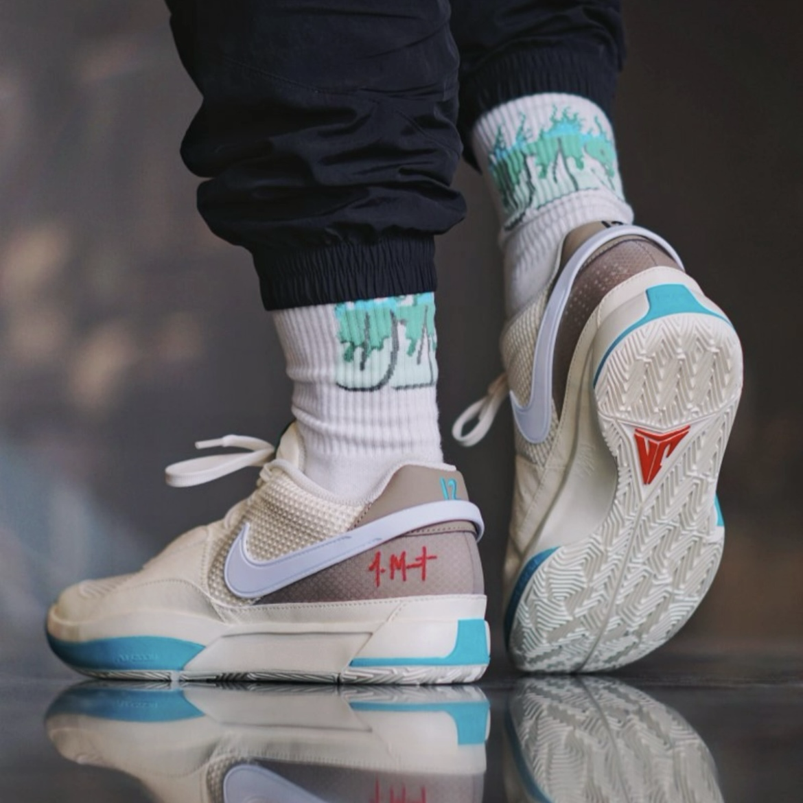 Nike Ja 1 Seasonal 燕麥米白 莫蘭特 灰熊 低筒 實戰籃球鞋