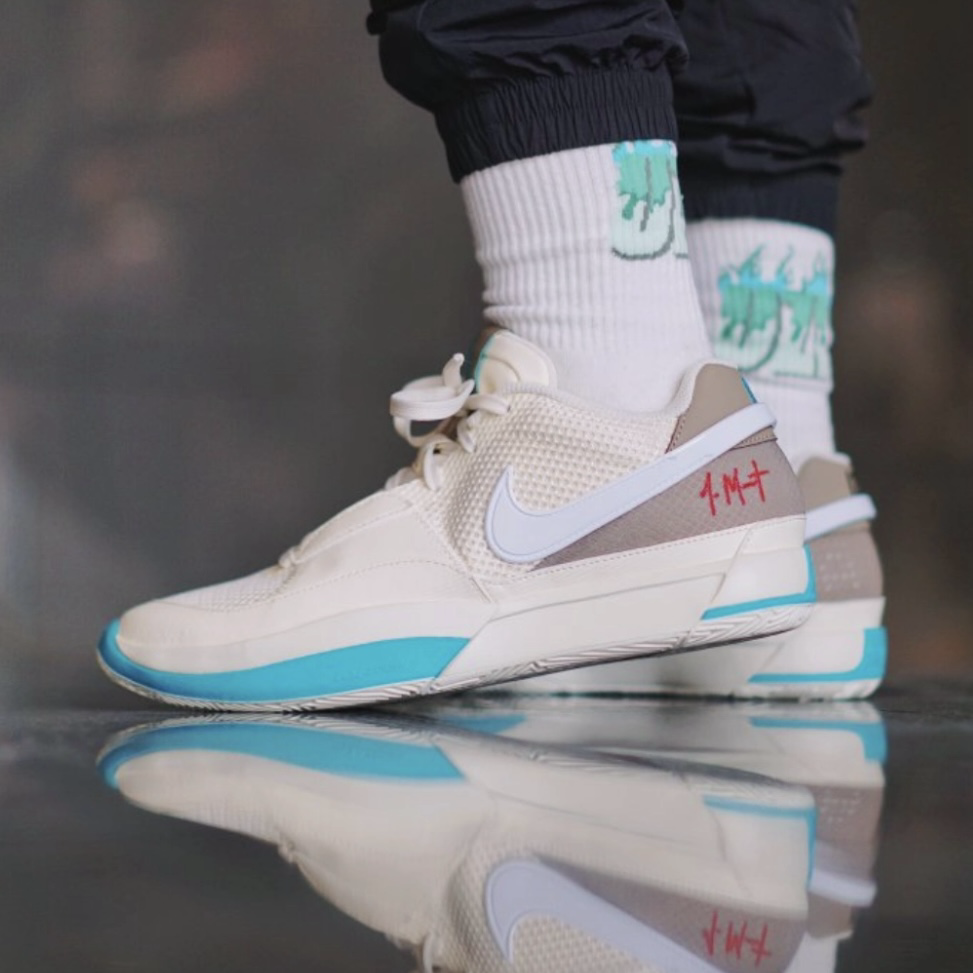 Nike Ja 1 Seasonal 燕麥米白 莫蘭特 灰熊 低筒 實戰籃球鞋