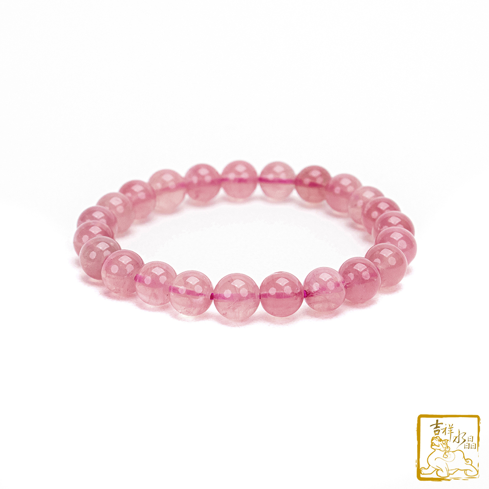 Rose Quartz bead bracelet 8.5mm