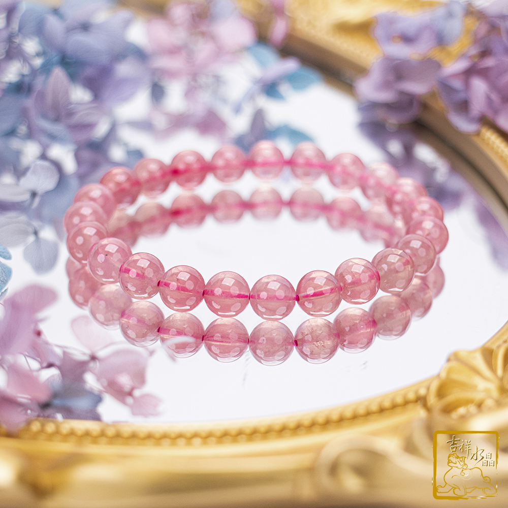 Rose Quartz bead bracelet 8.5mm