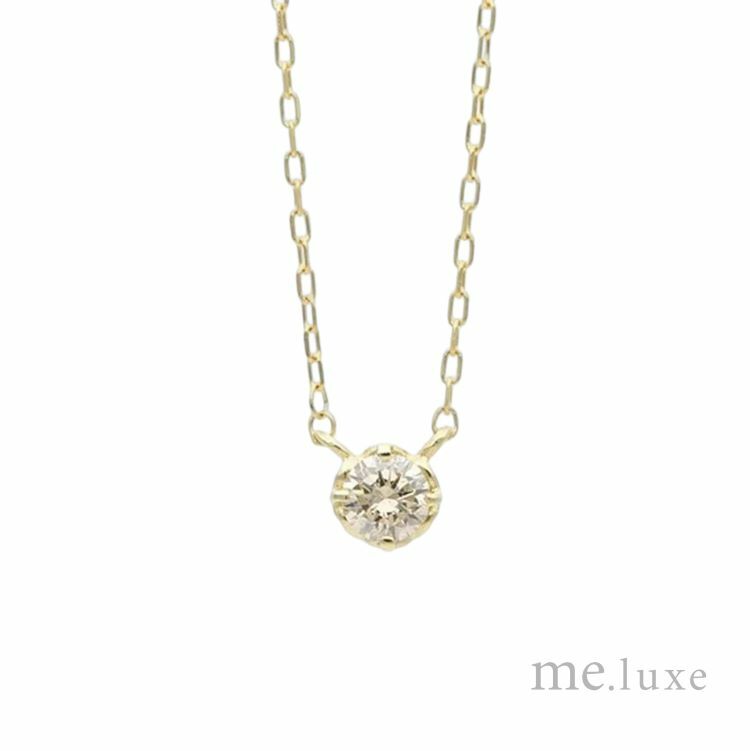 【me.luxe】K10七寶10分鑽石項鍊
