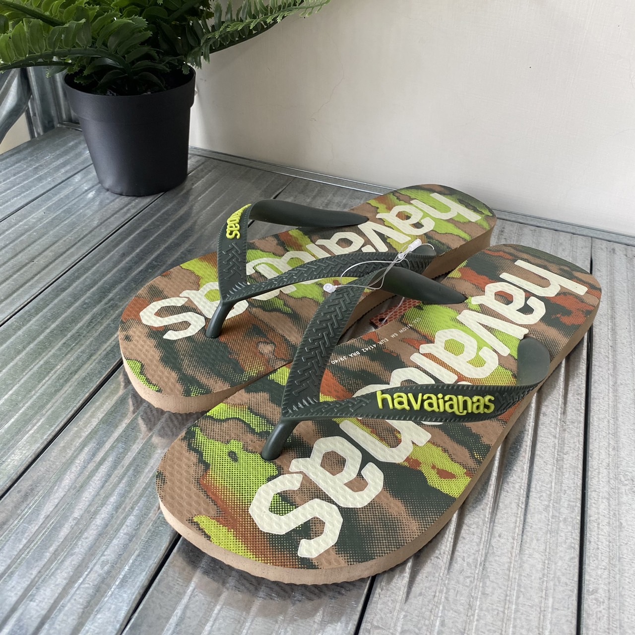 Havaianas 哈瓦仕 Top Logomania Fashion 類迷彩 圖騰 4148449-3581U