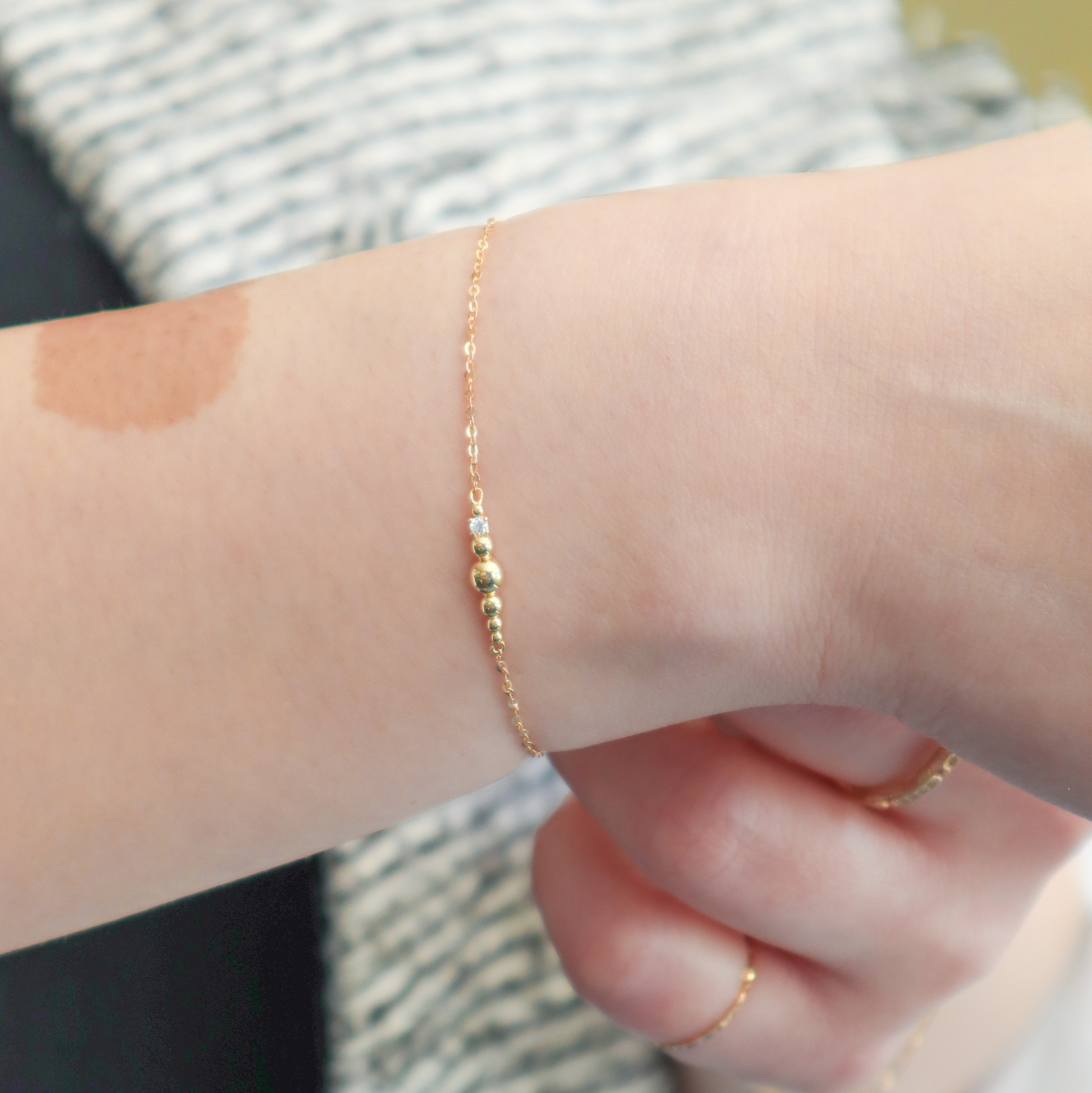 10K/閃耀漸層圓手鍊