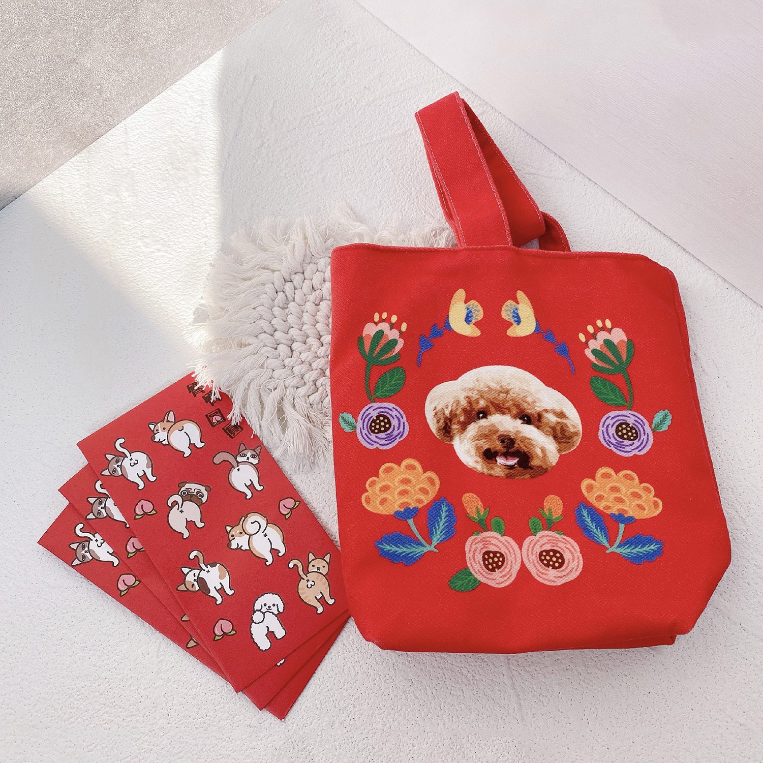 寵物磁石扣手挽袋訂製