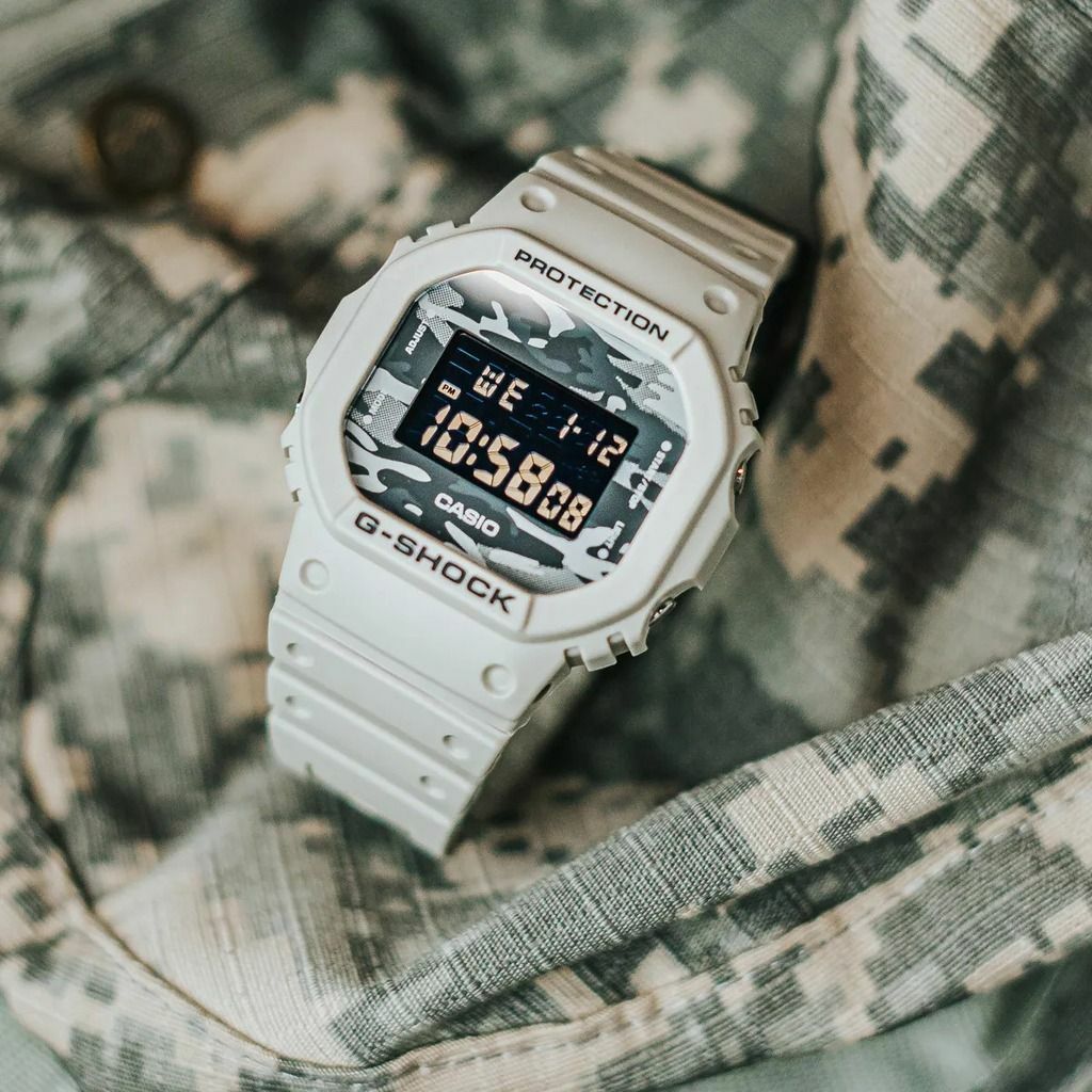 Casio G-Shock DW-5600CA-8 迷彩 手錶 (香港行貨)