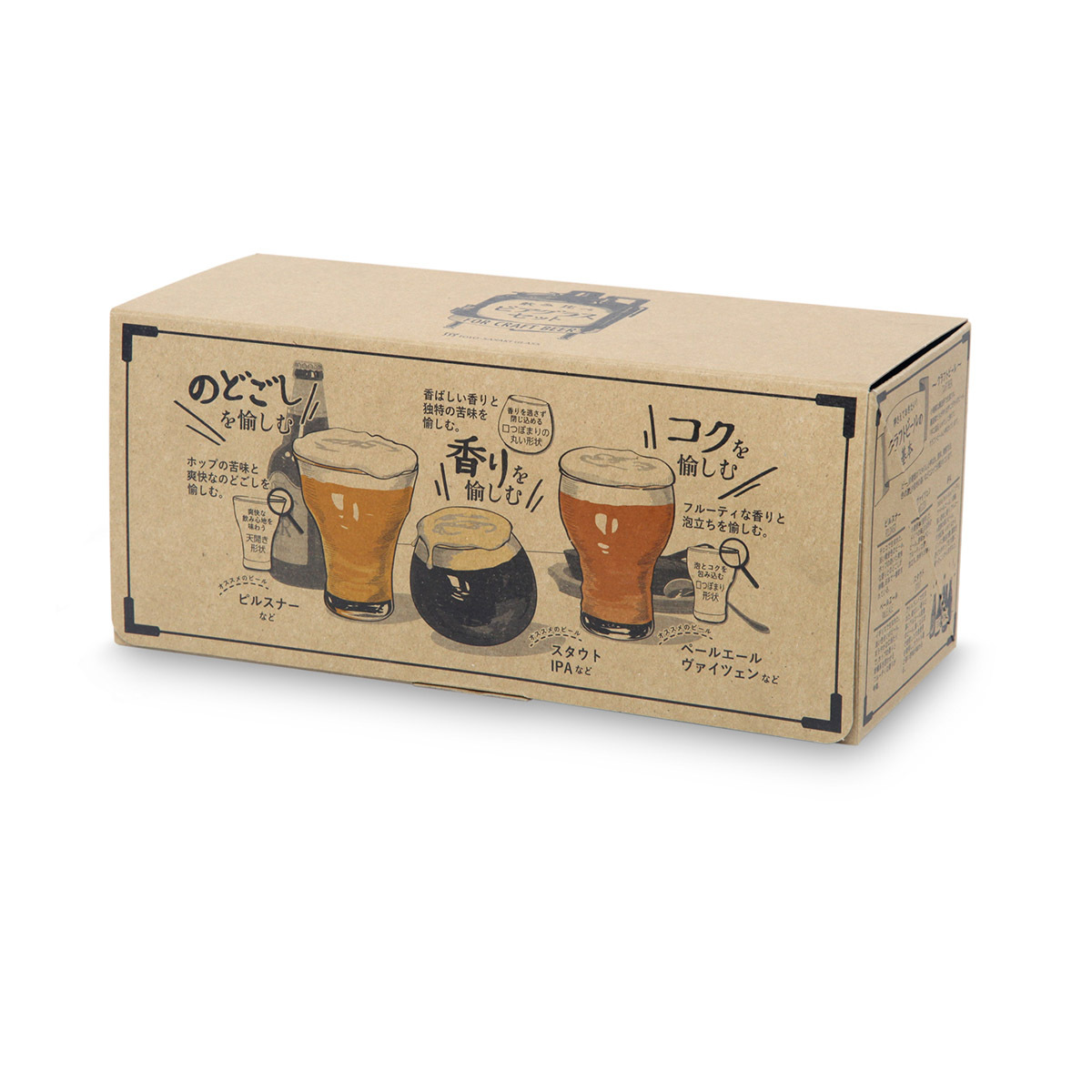 日本 TOYO-SASAKI GLASS 3件玻璃啤酒杯套裝 -G071-T261