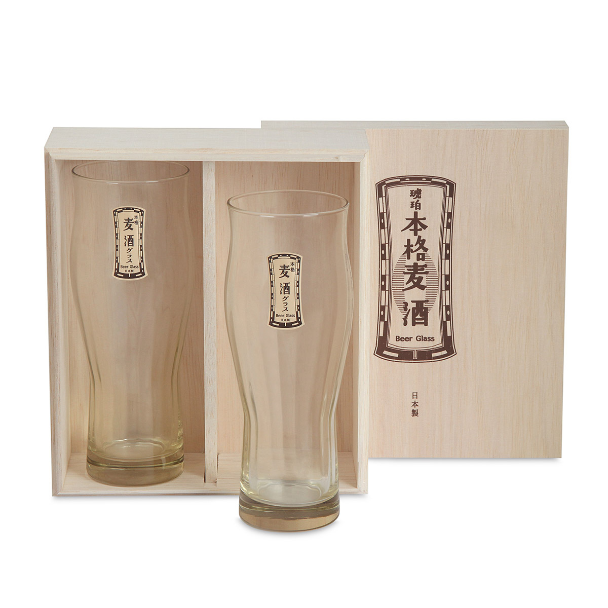 日本 TOYO-SASAKI GLASS 2件玻璃啤酒杯套裝 -G093-T250