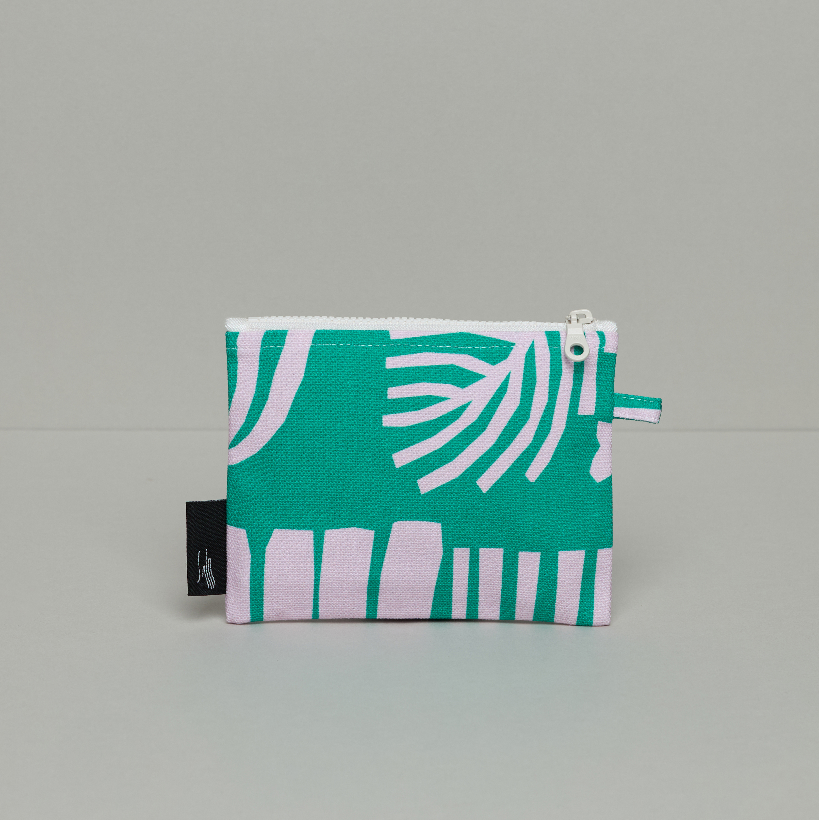 印花零錢包 / 米克斯綠