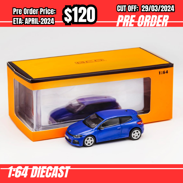 RS-$120  * GCD * 1:64 Volkswagen Scirocco R Blue [OD27/03]