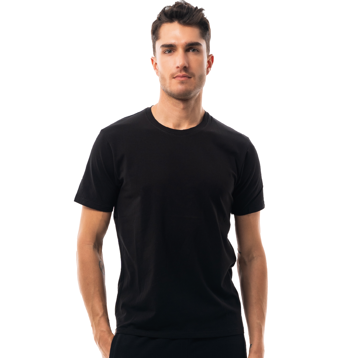 Basicsシリーズ｜クラシックフィット モダール クルーネックTシャツ