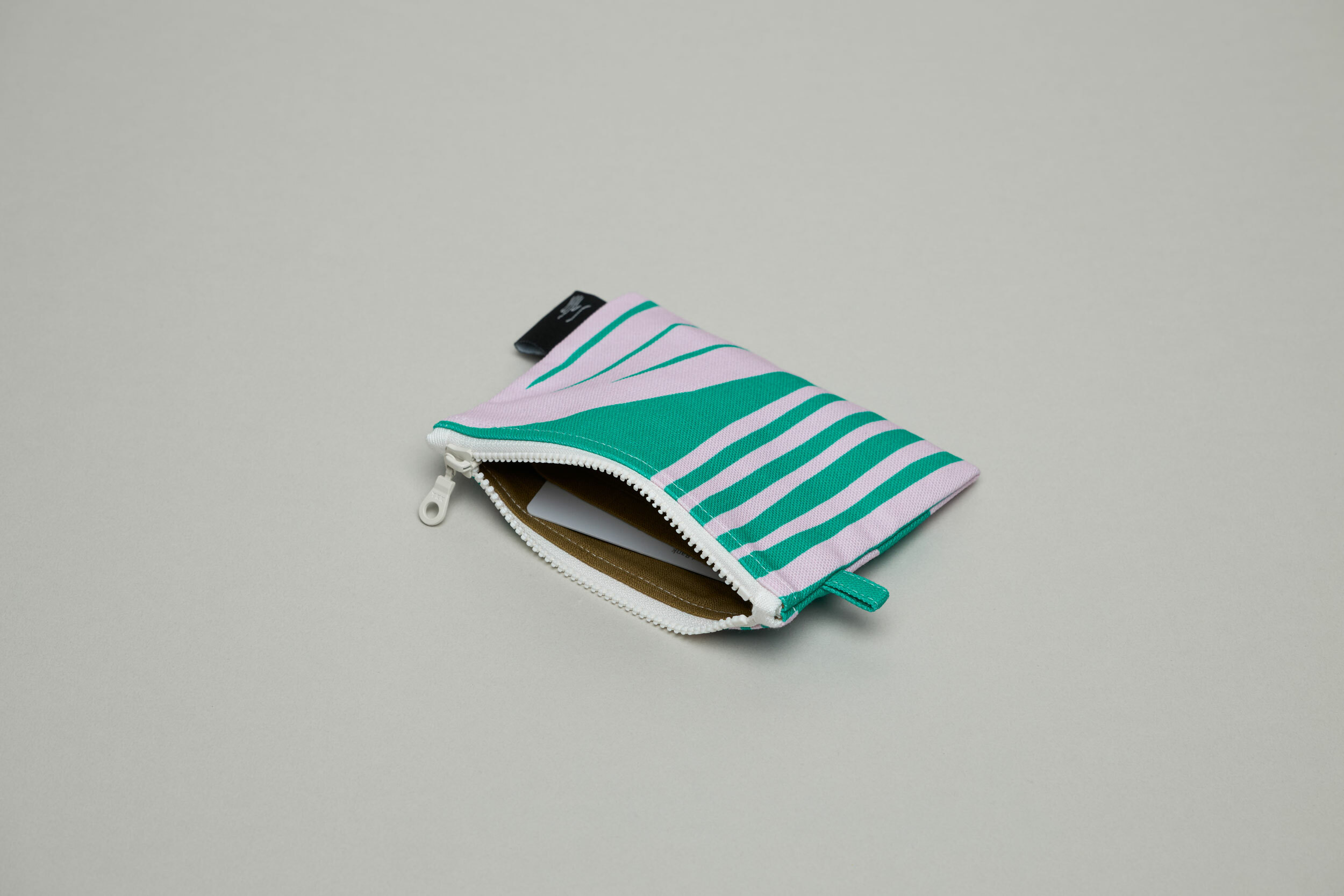 印花零錢包 / 米克斯綠