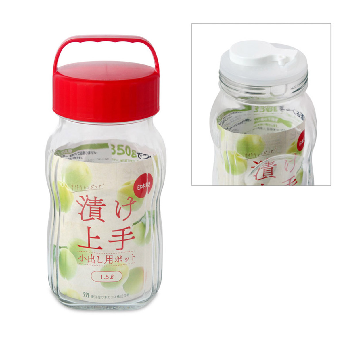 日本 TOYO-SASAKI GLASS 1.5L 玻璃瓶 -I-77860-RC