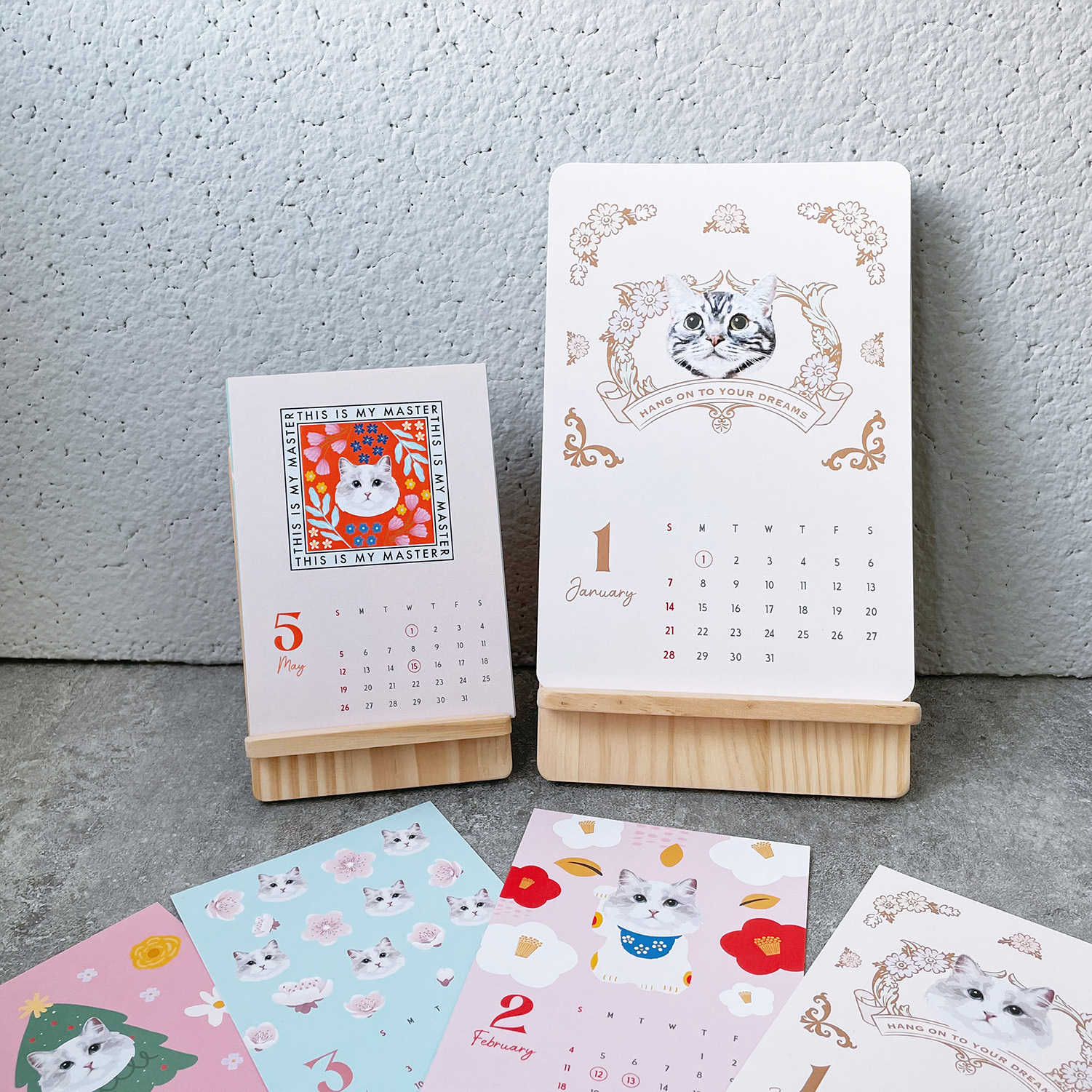 寵物木座月曆 -  2025 (香港假期) 訂製