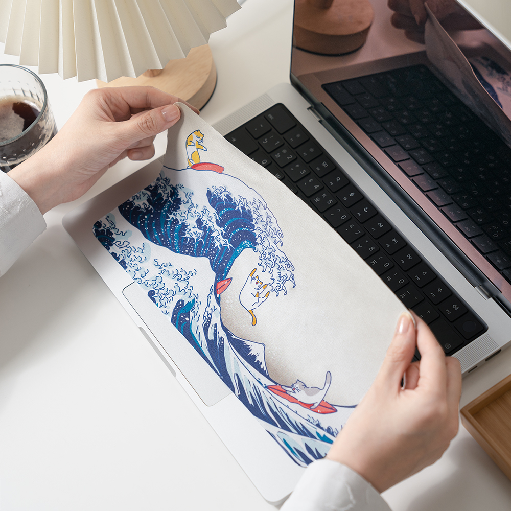 【神奈川沖浪喵】三合一多功能滑鼠墊-標準尺寸