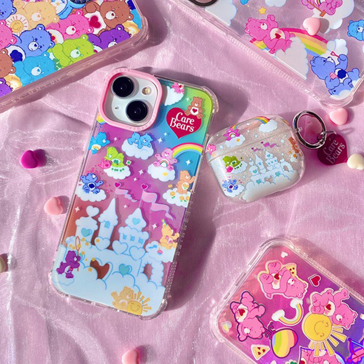 預購︱Disney x Skinnydip Care Bears 彩虹城堡 iPhone 15 Pro 避震手機殼