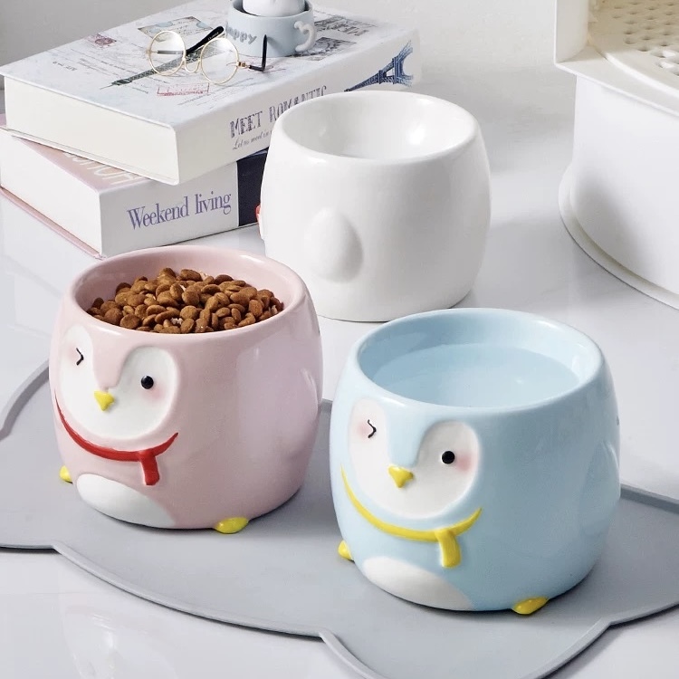 HOCC陶瓷碗 企鹅宠物碗