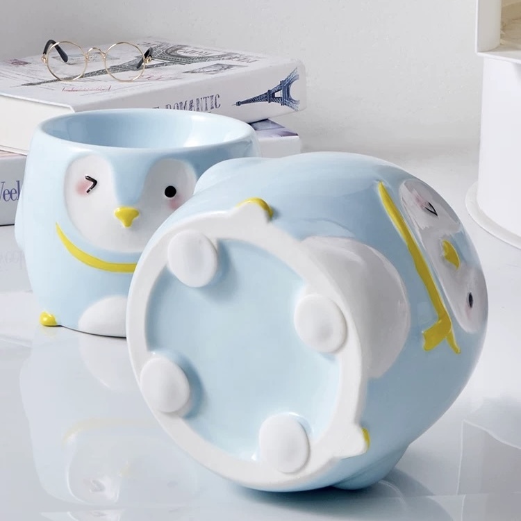 HOCC陶瓷碗 企鹅宠物碗