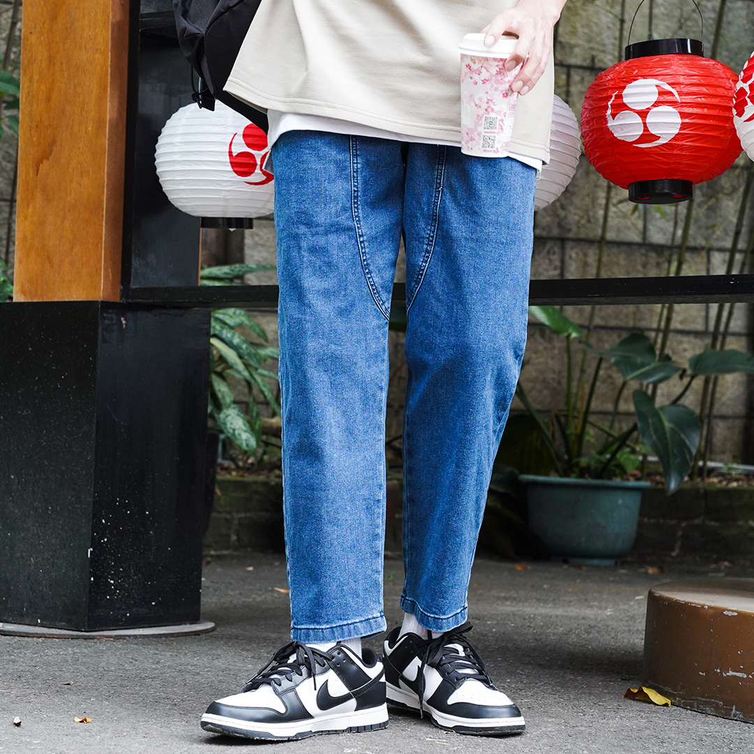 QIAO 原色水洗9.5分褲