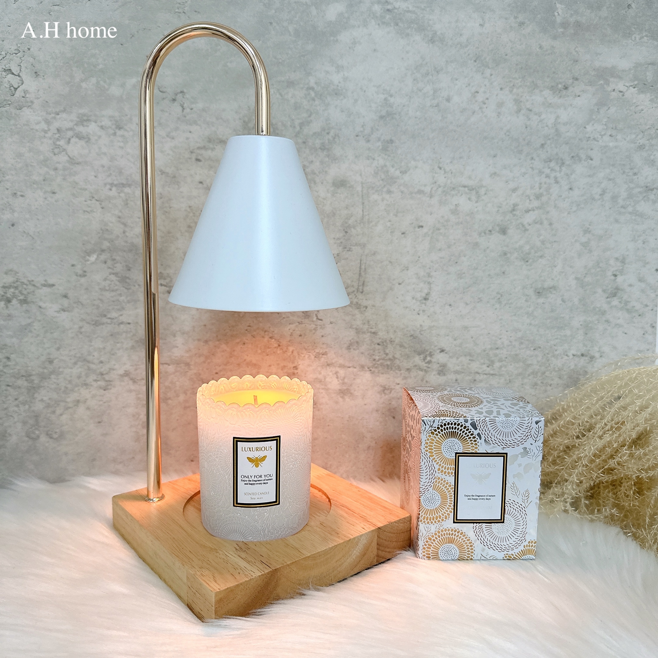 【ＡＨ010】經典原木調光 融蠟燈/香氛燈