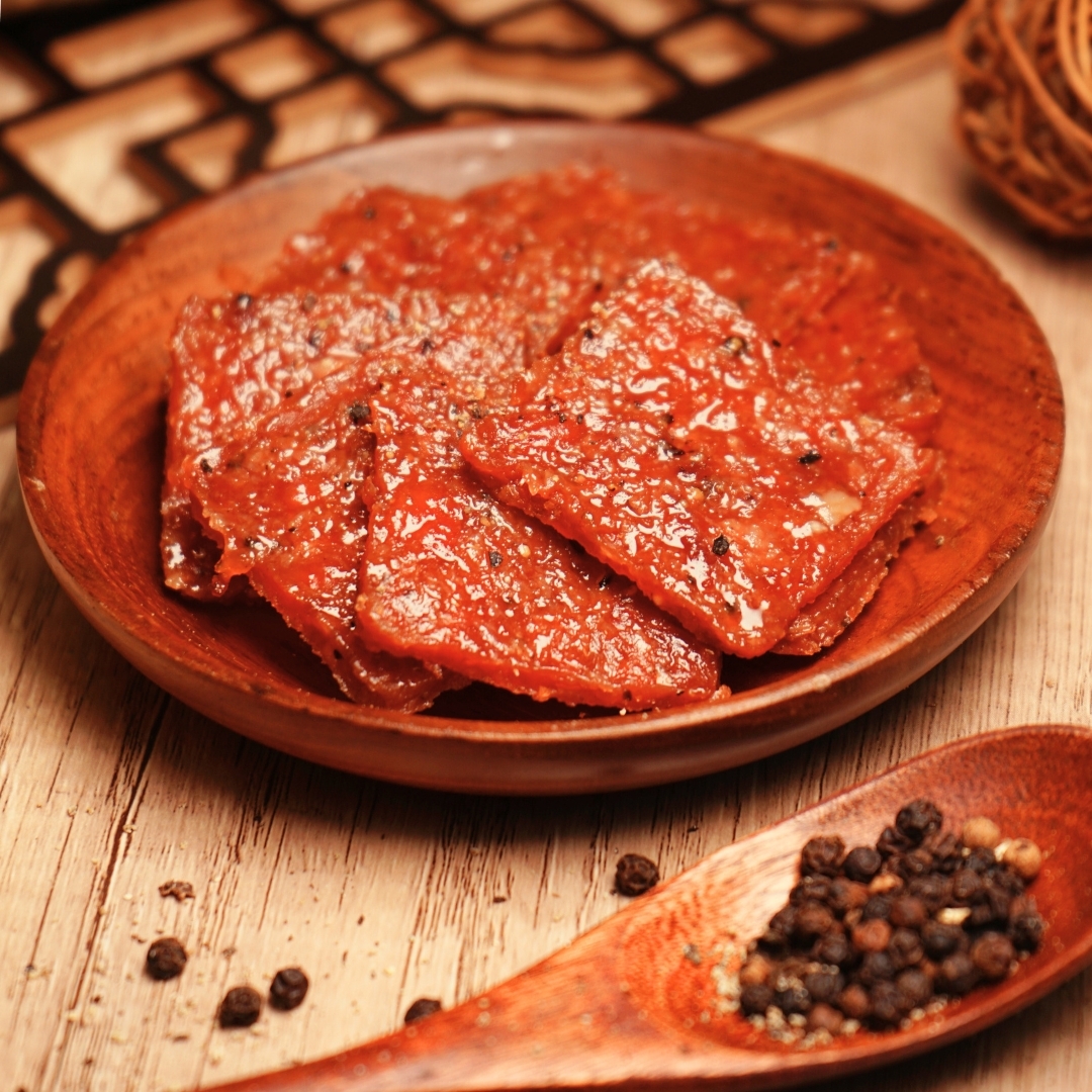 8折！一口黑椒豬肉脯 100g