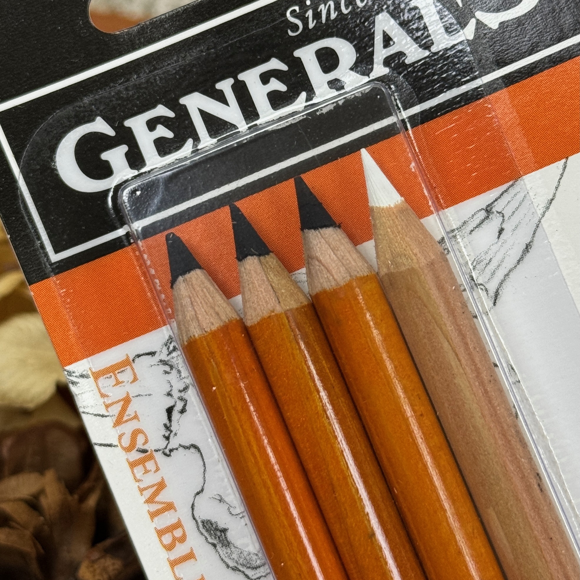 美國GENERAL'S將軍牌｜炭精筆 4入組