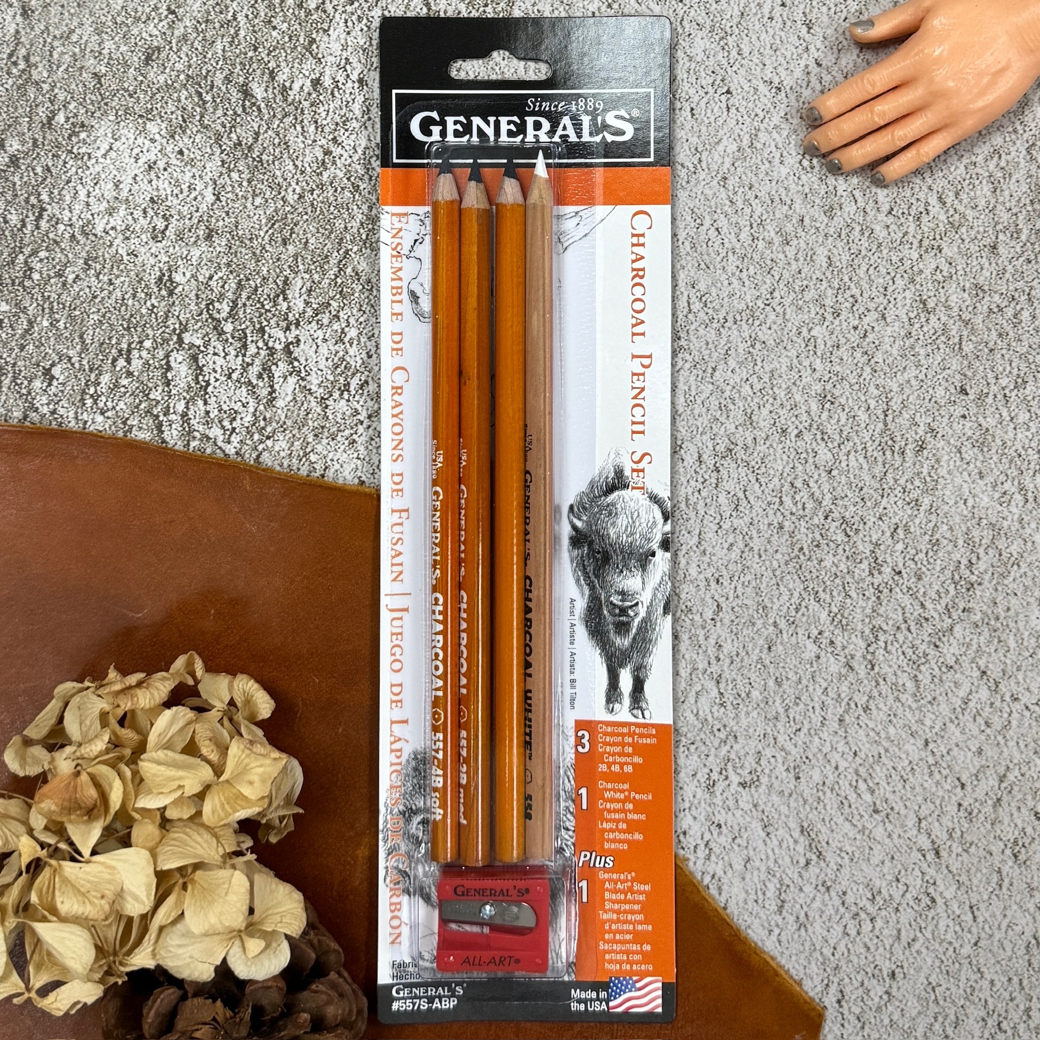 美國GENERAL'S將軍牌｜炭精筆 4入組