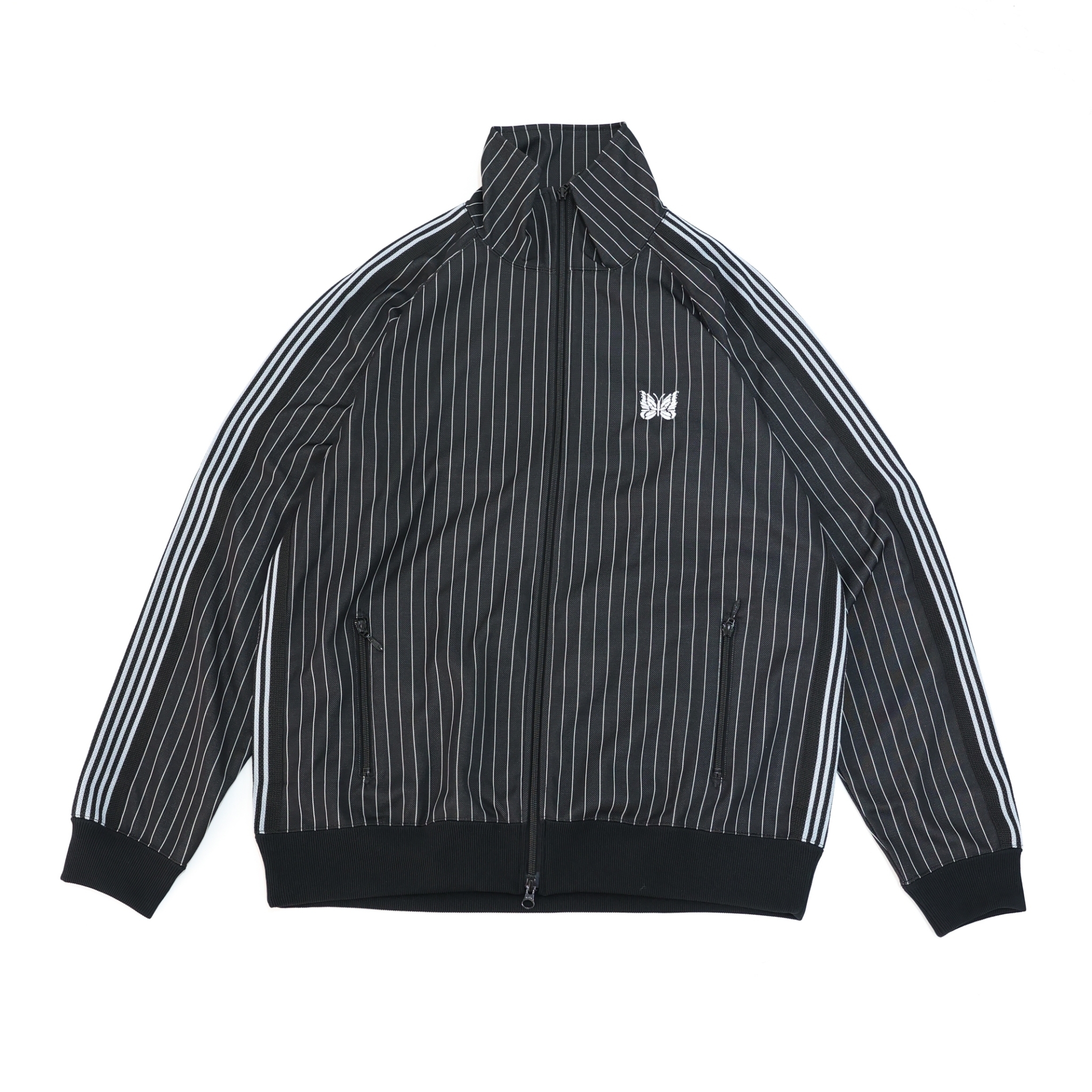 STUDIOUS X NEEDLES 別注TRACK JACKET 條紋款- BLACK