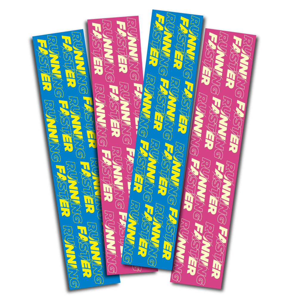 PowerMax 給力貼｜【圖騰款】 |跑快快 Run Faster(桃紅) | 運動貼布 防護膠帶