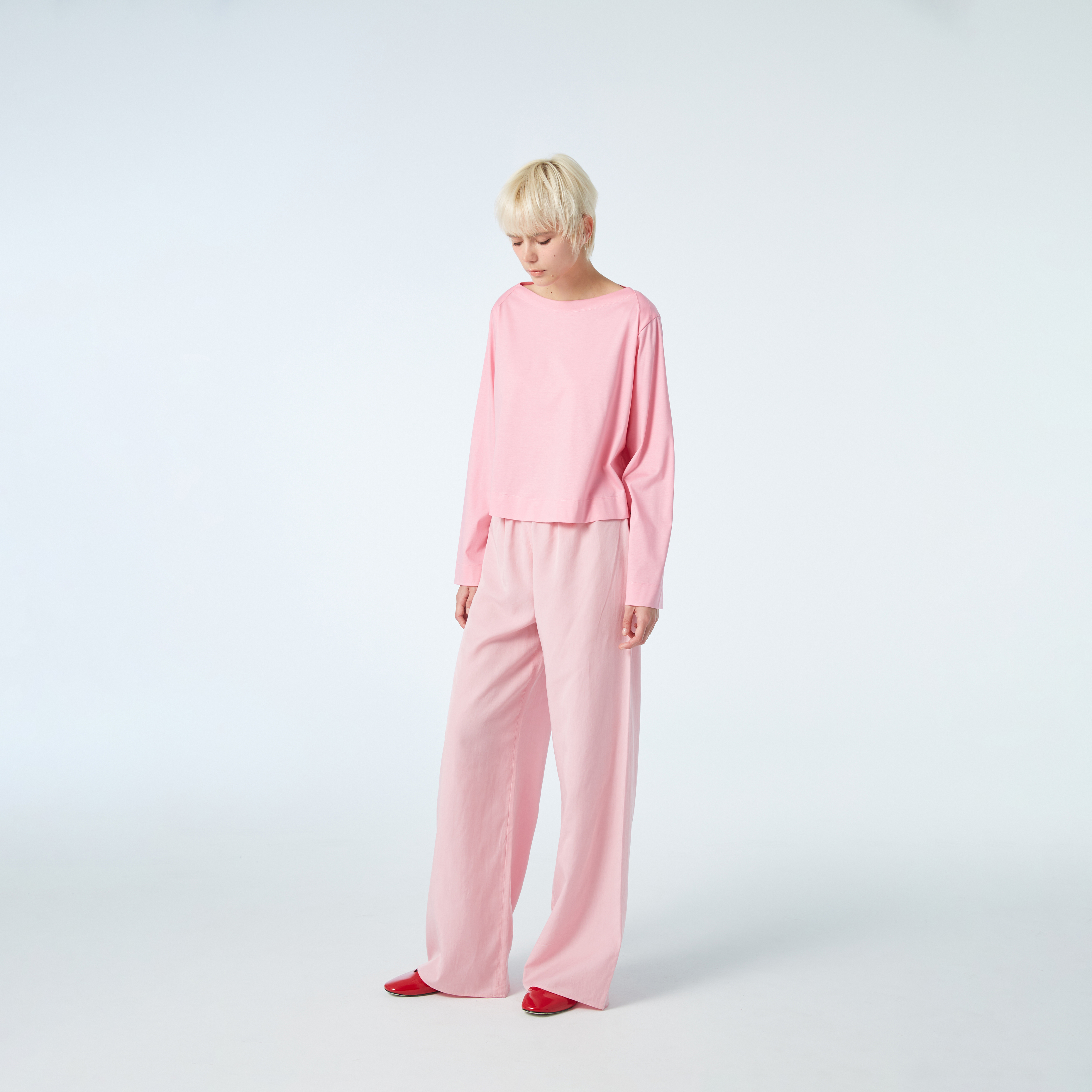 10 MOOn  Pima Cotton 匹馬棉粉色上衣