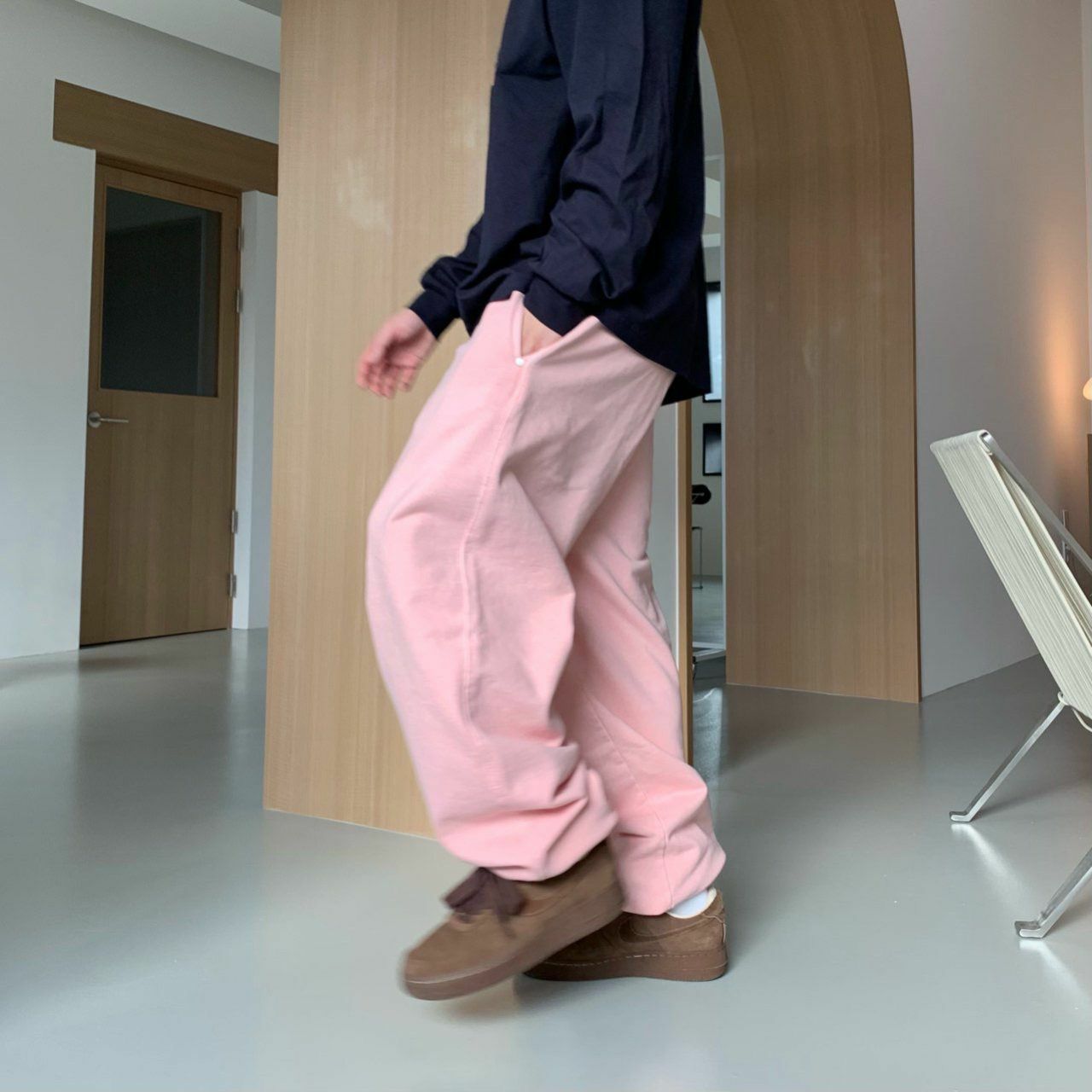 淨色束腳鬆身運動褲 OREO-052P