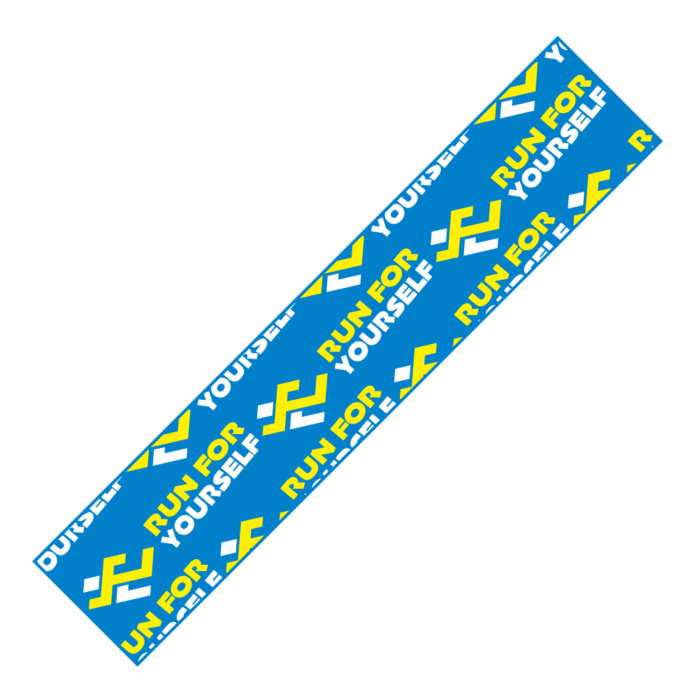 PowerMax 給力貼｜【圖騰款】 |為自己而跑(藍) | 運動貼布 防護膠帶