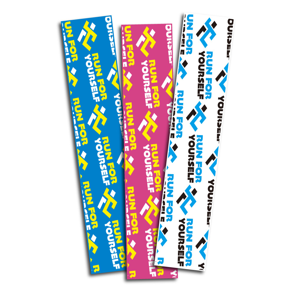 PowerMax 給力貼｜【圖騰款】 |為自己而跑(桃紅) | 運動貼布 防護膠帶