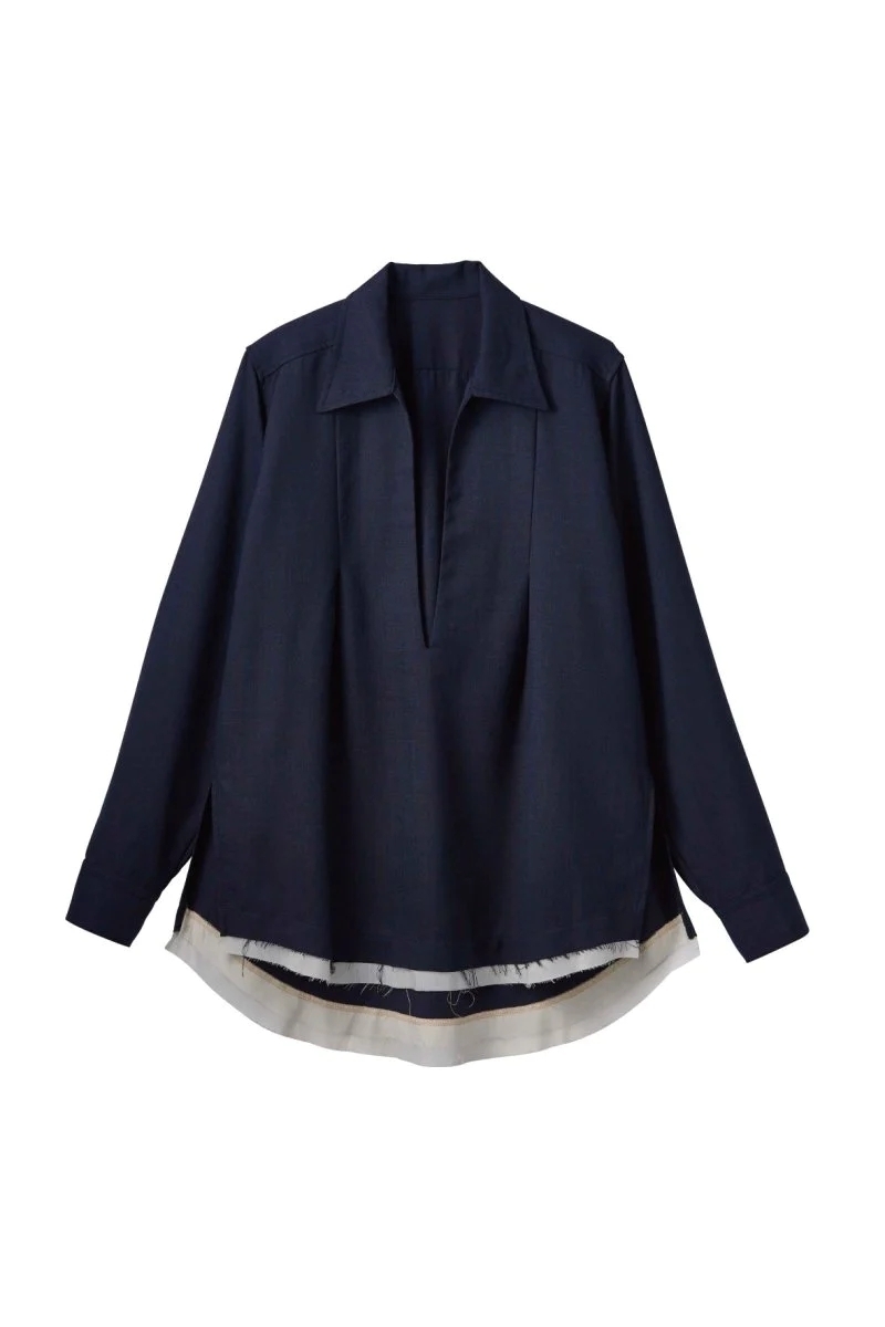 Knuth Marf - row edge over shirt (unisex) / NAVY