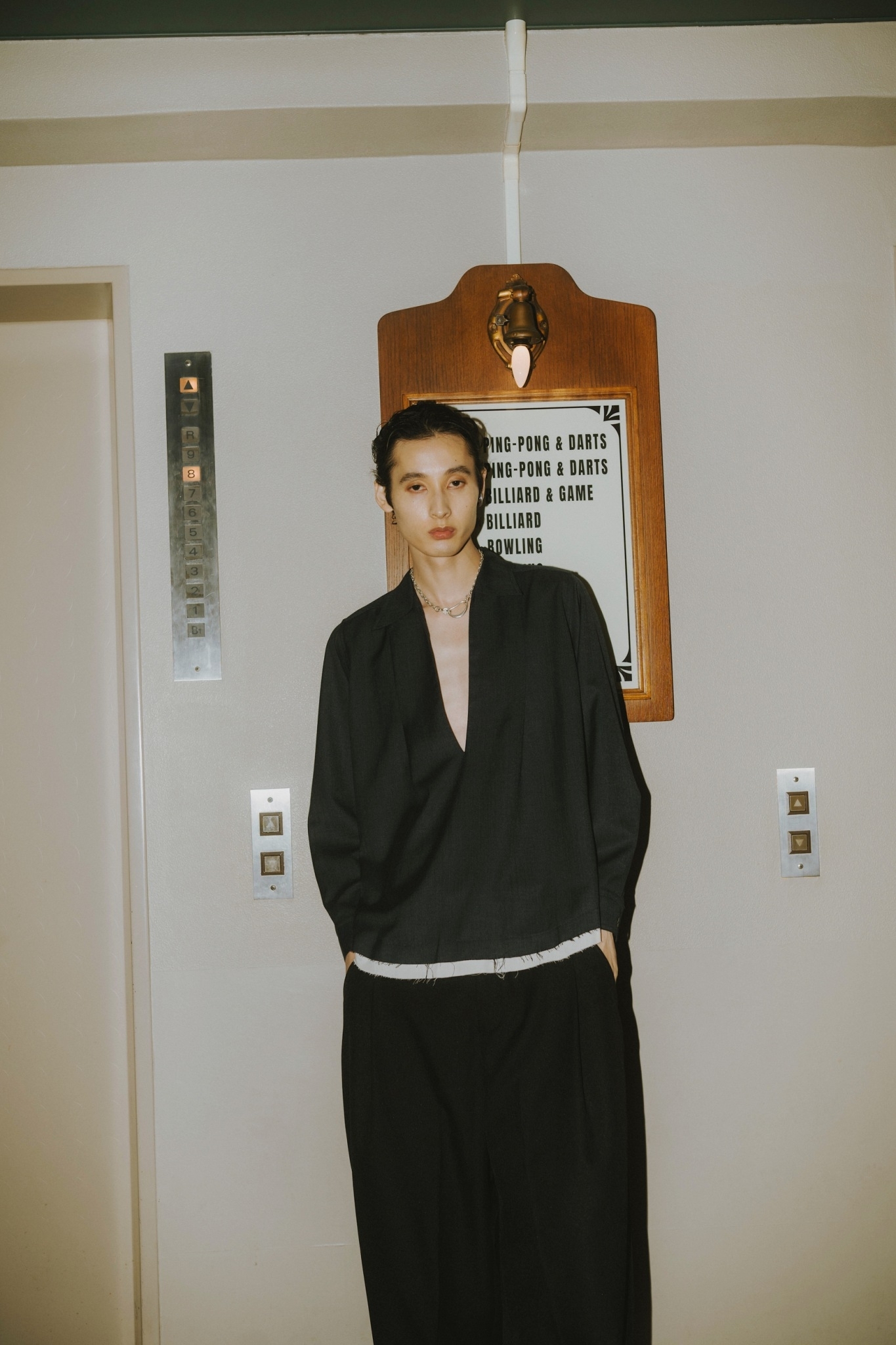 Knuth Marf - row edge over shirt (unisex) / NAVY