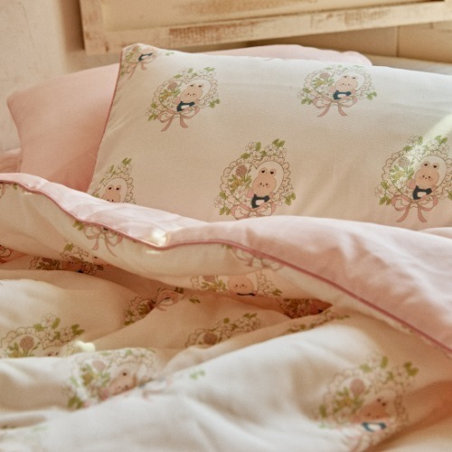 TOILE DE JOUY&愛心兔兔🌺莫代爾法式圖紋午睡枕套(枕芯需單購)