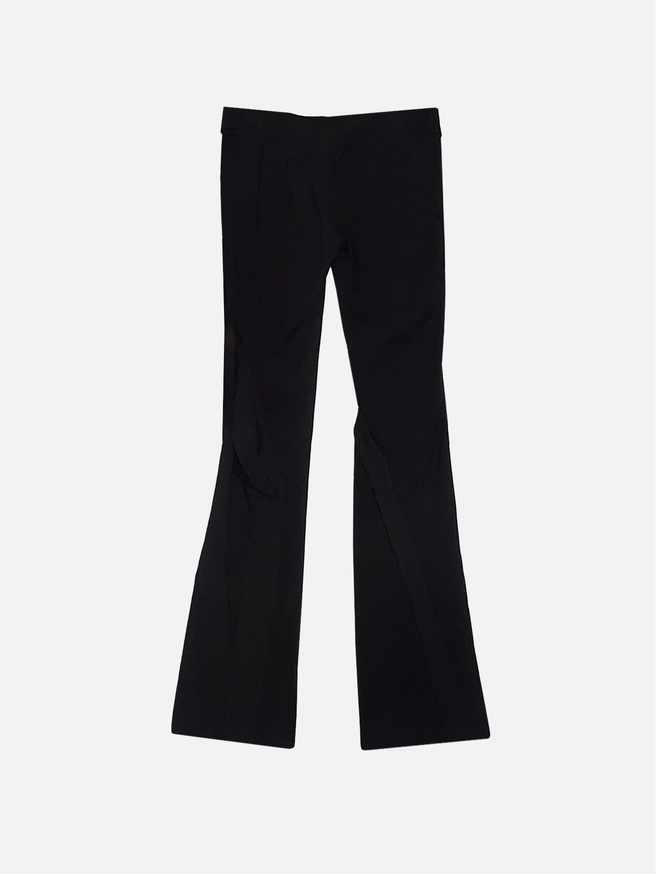 AESYNCTX -OBLIQUE SLIT PANTS (BLACK)