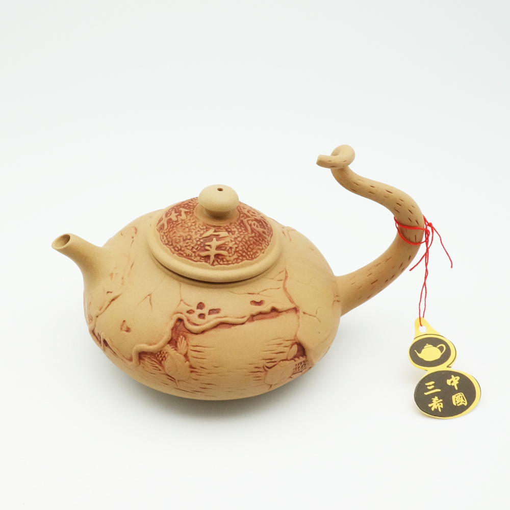 意象紫砂茶壺【年年有餘】 段泥