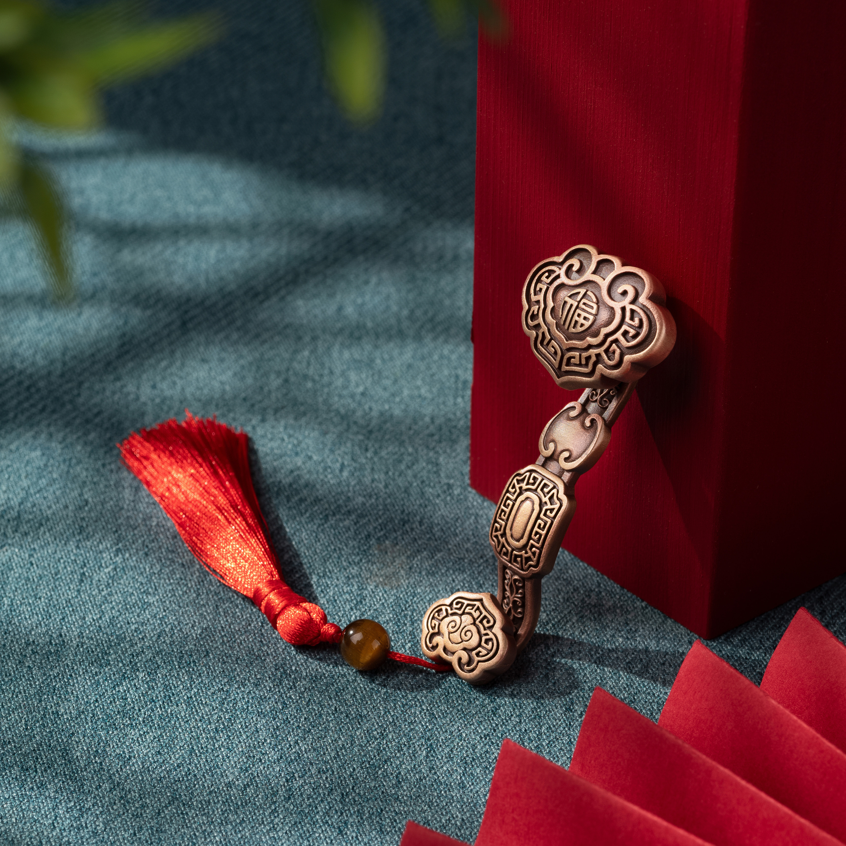 如意手把件(紫銅)