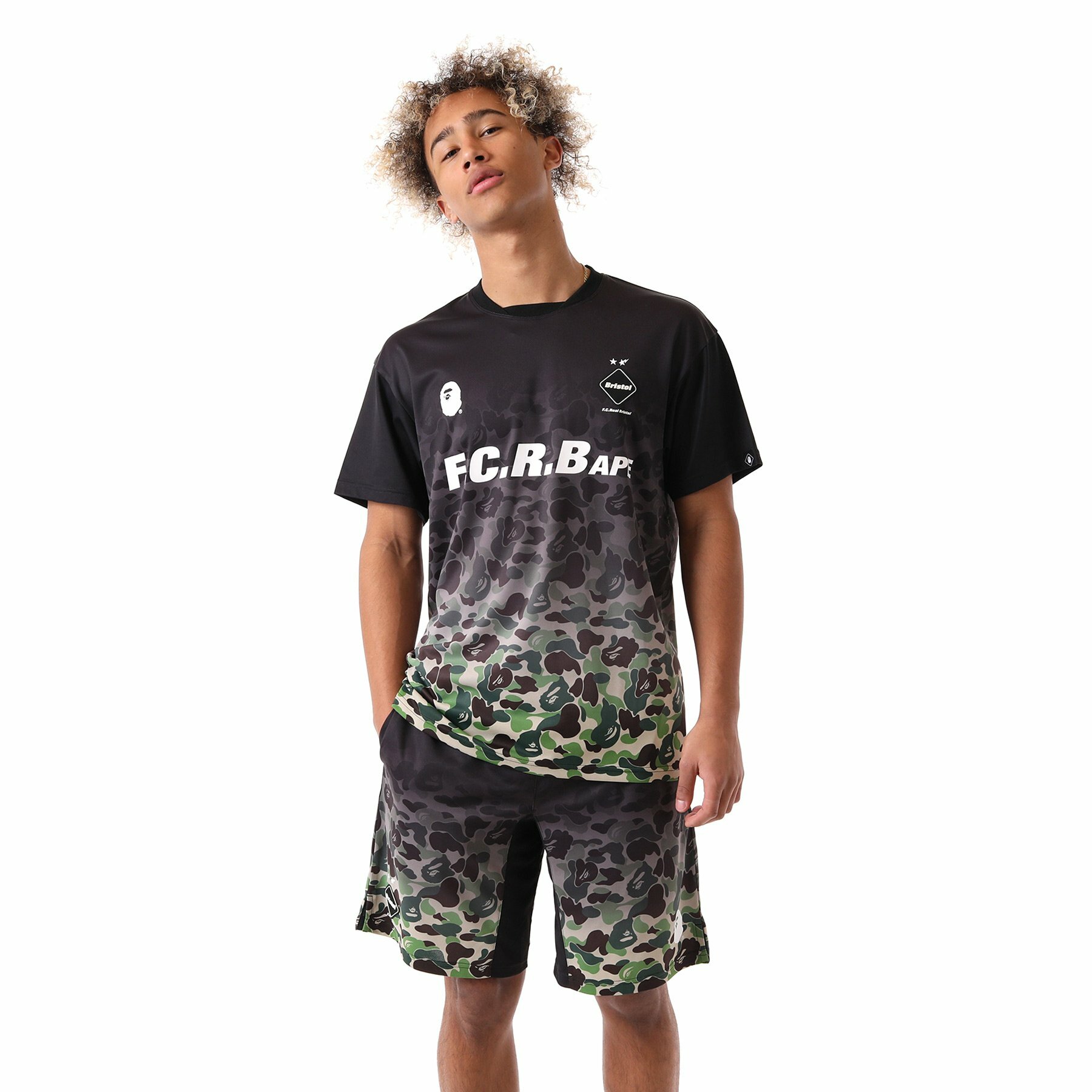 2019SS BAPE x FCRB GAME SHIRTS 運動短T 聯名兩色現貨