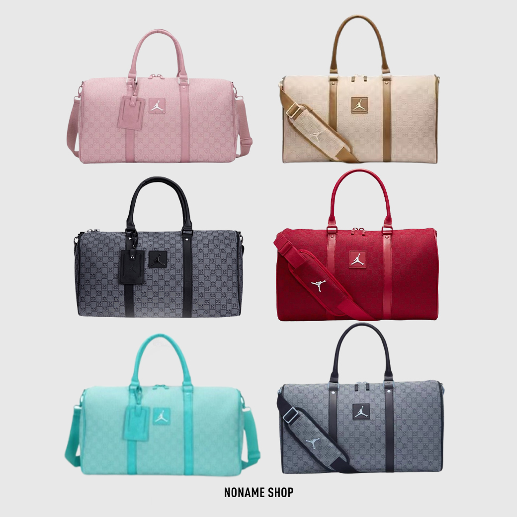 NIKE JORDAN MONOGRAM DUFFLE 復古 老花 滿版 健身包 六色