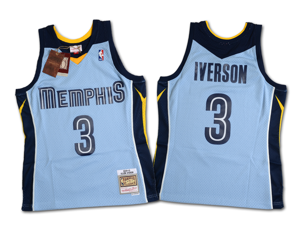 Mitchell & Ness 曼菲斯灰熊隊 Allen Iverson 2009-2010 復刻 Swingman 球衣