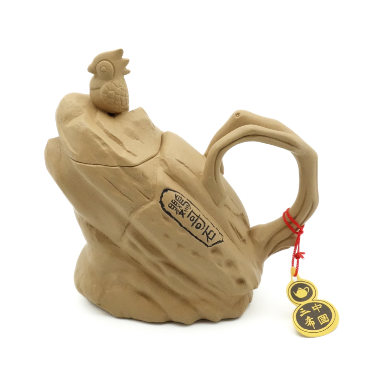 鹿港窯禮品館│意象紫砂茶壺【鸚歌石】段泥