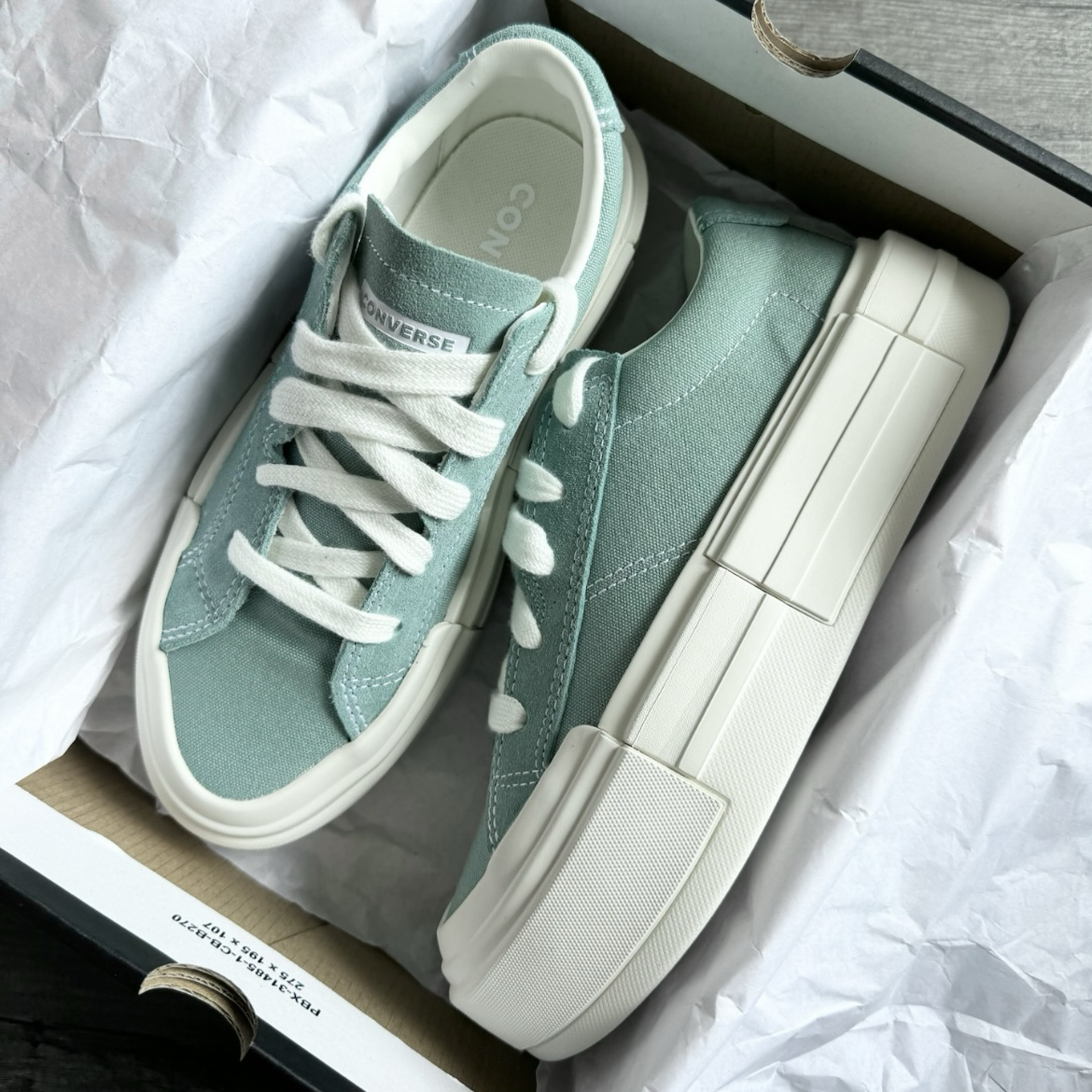 Converse All Star Chuck Taylor Cruise Low 灰綠色 莫蘭迪 厚底增高 UU鞋 帆布鞋