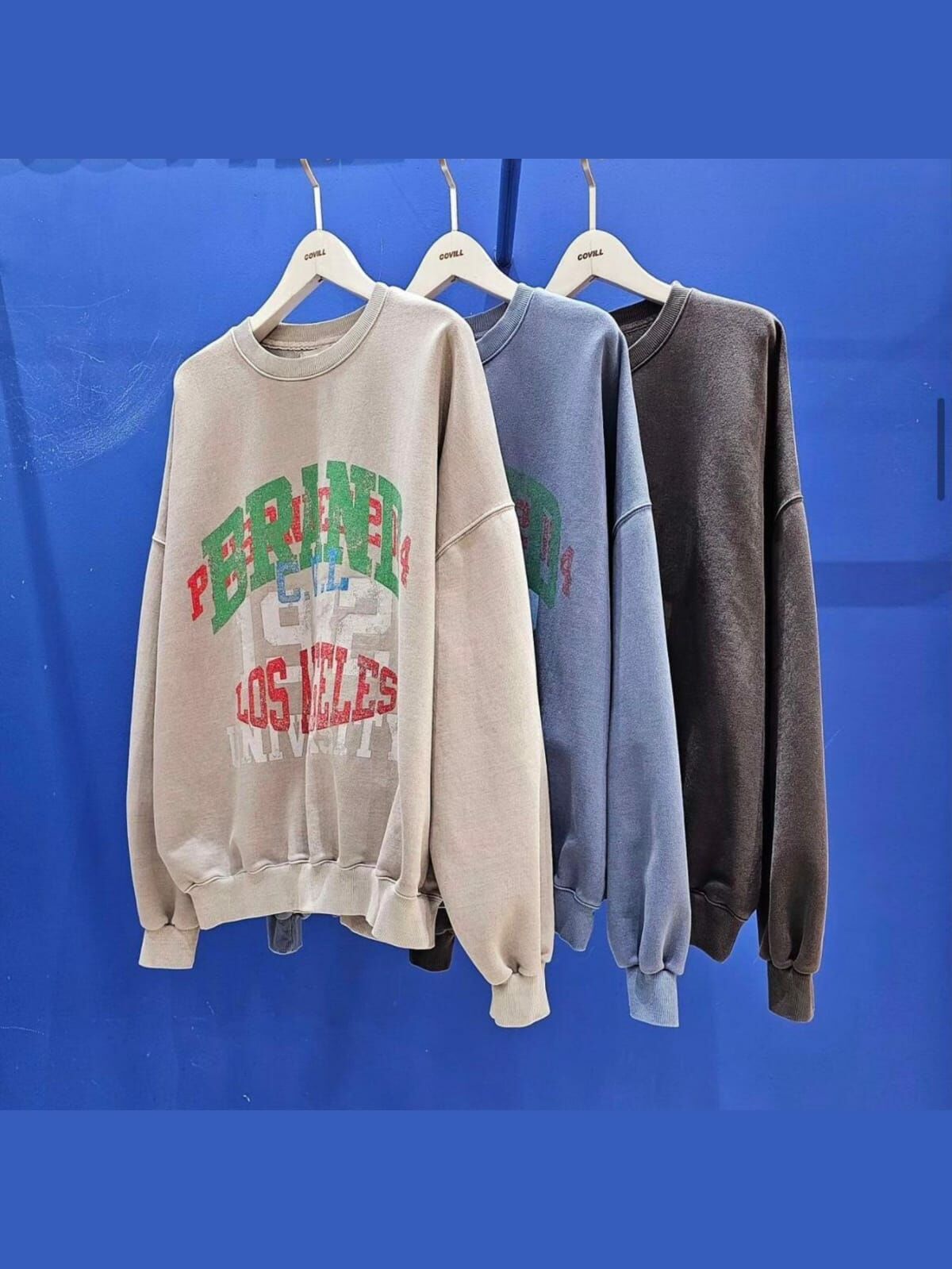 淨色英文字衛衣 COVILL-086T