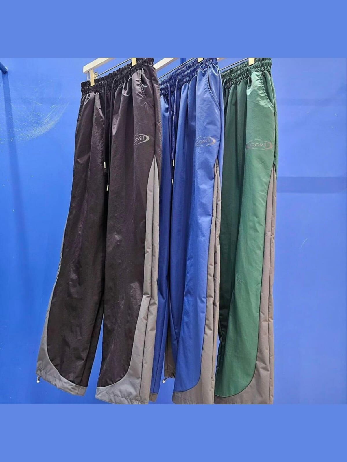 拼色可束腳鬆身褲 COVILL-087P