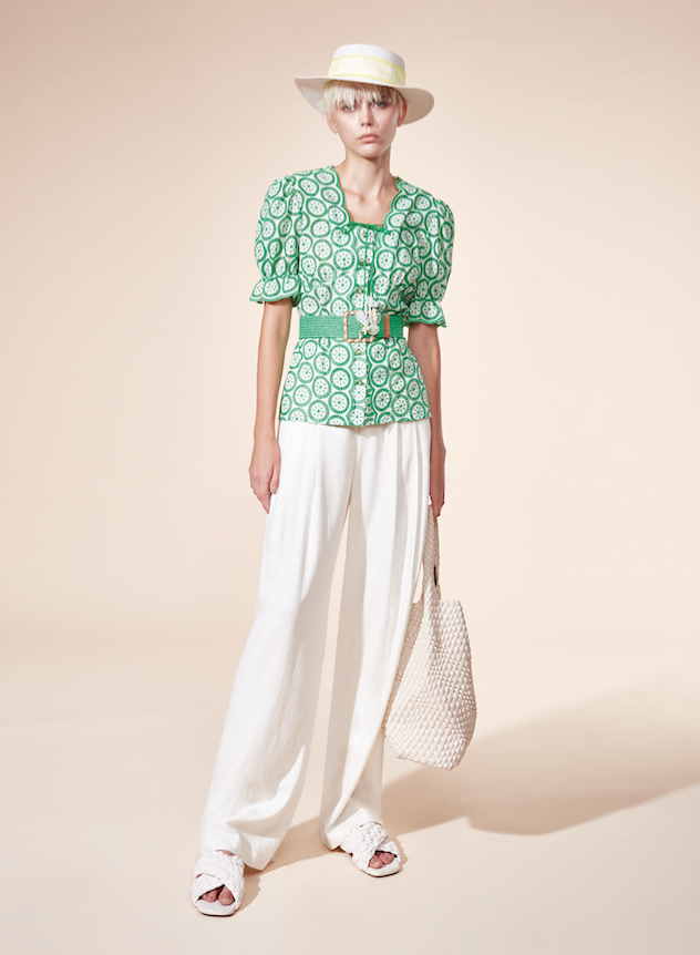 BD10136A1 法式光之森林清新簍空綁結上衣