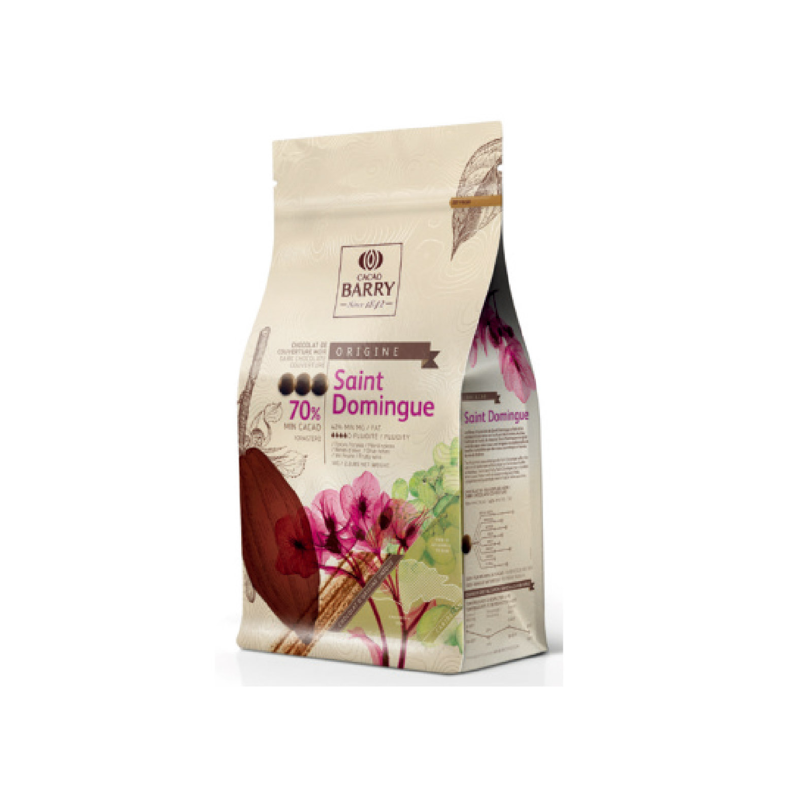 [ 頂級巧克力 ]法國CACAO BARRY 70%聖多明尼克調溫巧克力 (鈕扣狀)