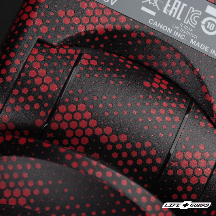 LIFE+GUARD Canon Speedlite 470EX-AI 貼膜質感特寫，LIFE+GUARD 設計風格