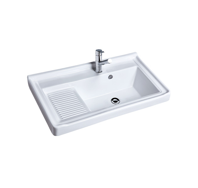 OVO京典衛浴 臉盆龍頭推薦型號 L8805 / F8019 浴櫃式瓷盆(大容量)