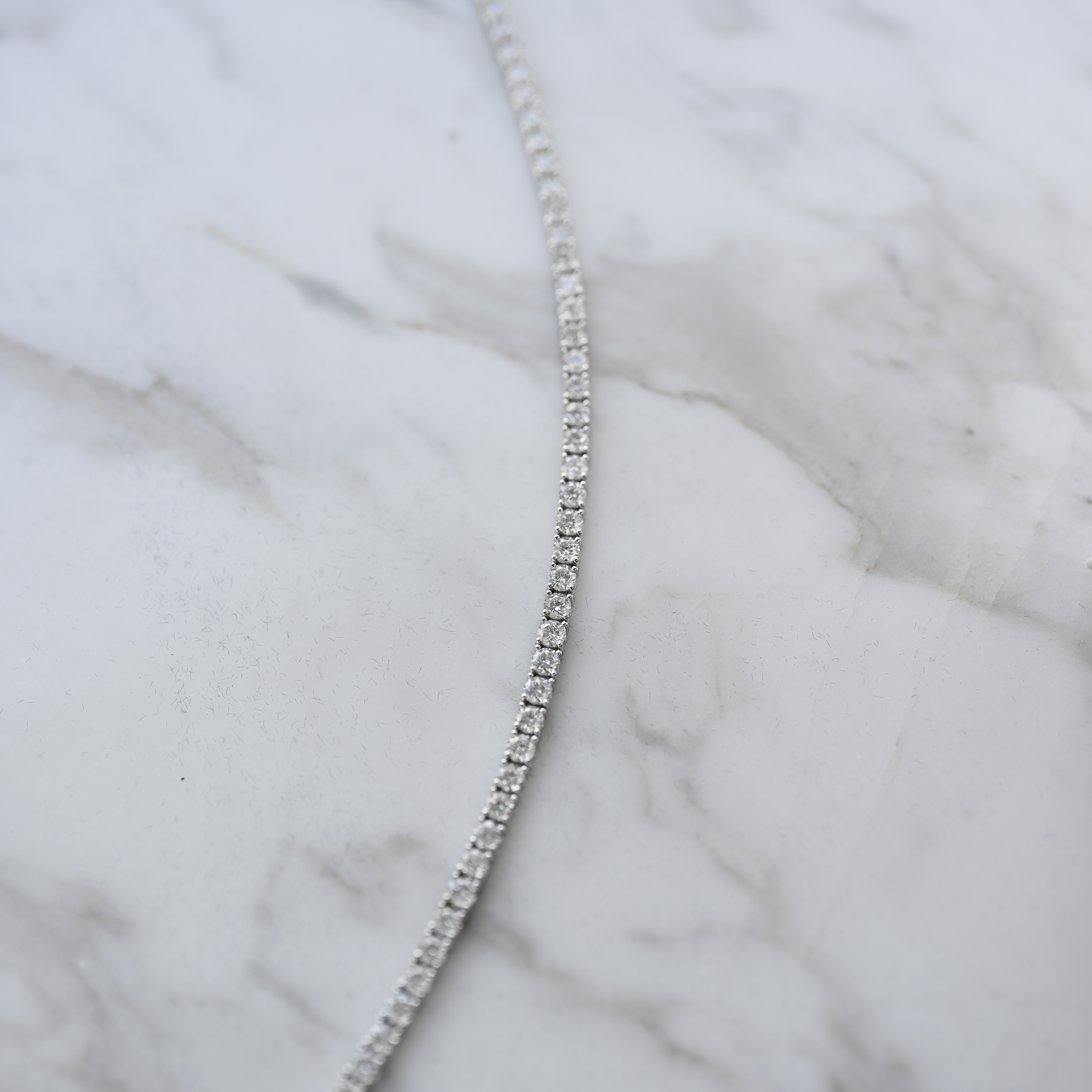 18K Four Prong 2.5mm Tennis Bracelet